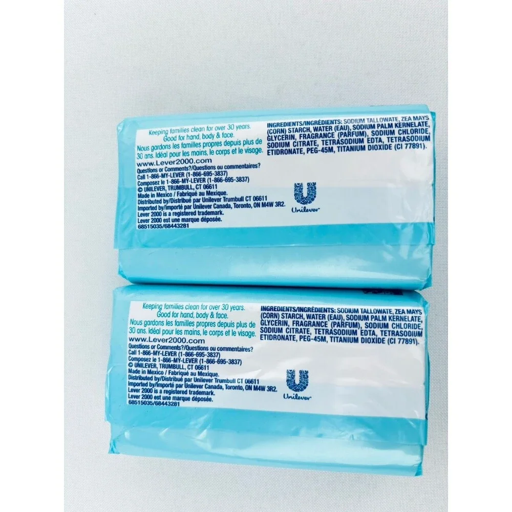Lever 2000 Bar Soap‎ 4oz Original Scent Unilever Refreshing Clean Lot Of 2 Read
